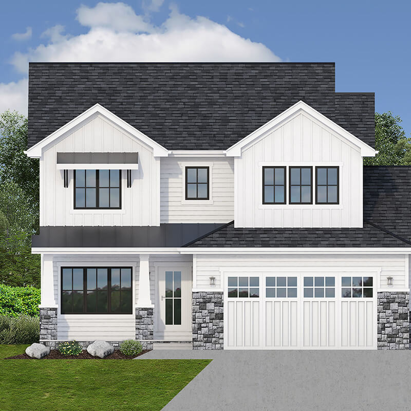Modern White Home Concept